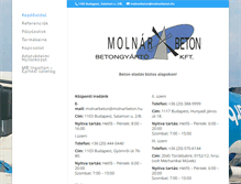 Tablet Screenshot of molnarbeton.hu